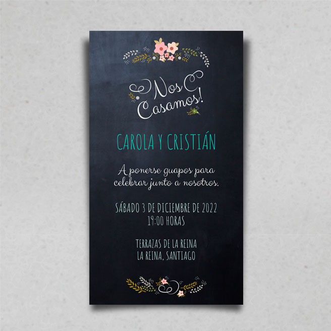 Sofía| Invitación de bodas para editar online