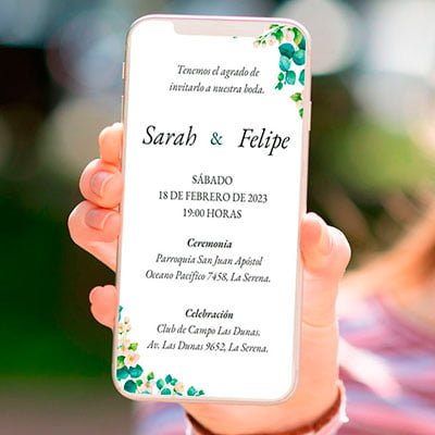Invitaciones de Matrimonio Digitales